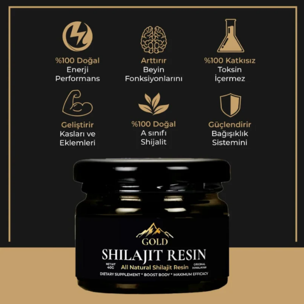 Shilajit Gold Saf Himalayan Reçine